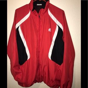 Mens retro Adidas fullzip windbreaker